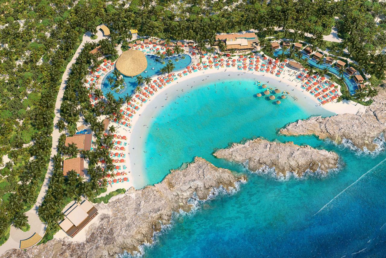 Perfect Day Hideaway Beach Aerial